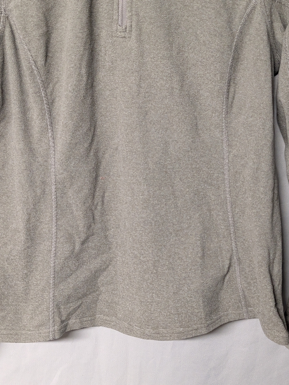 The North Face Women's Light Gray Quarter-Zip Fleece Pullover Size M - Picture 3 of 9